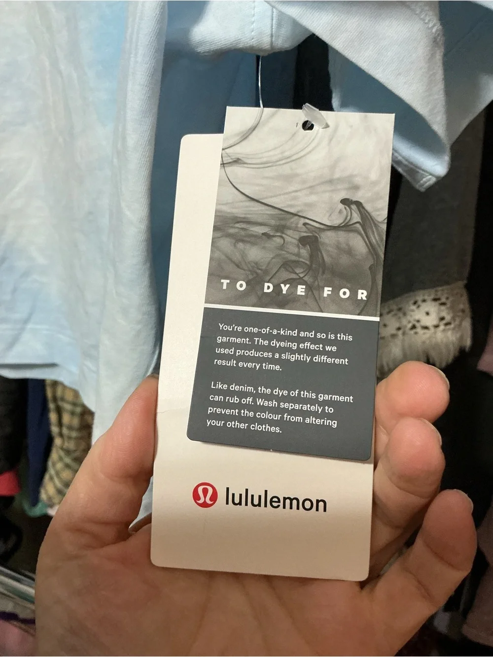 NWT Lululemon All Yours Organic Cotton Cropped T-Shirt Wash Blue - Picture 4 of 7